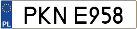 Trailer License Plate